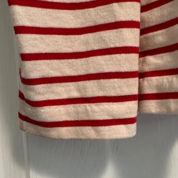 J. Crew Red & Cream Striped Boatneck Top - Picture 4 of 6